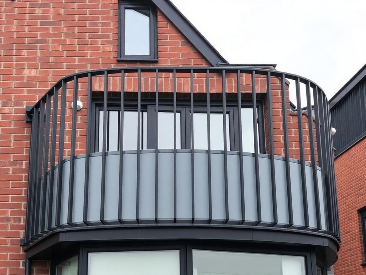 Terrace Balustrade, Clontarf, steel fabrication project in Clontarf, Dublin 3 by Churchtown Steel Engineering Dublin